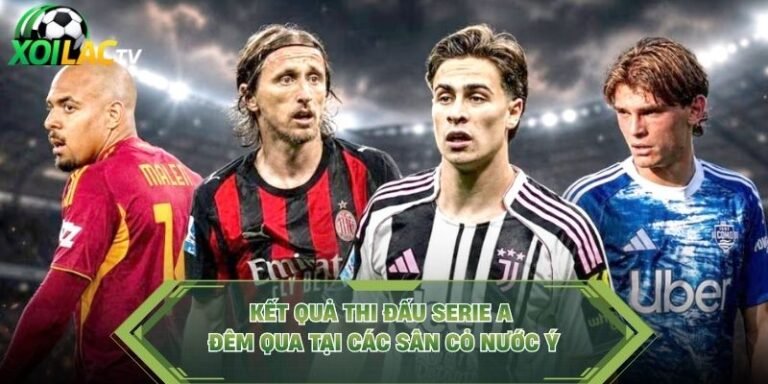 Kết Quả Thi Đấu Serie A Đêm Qua Tại Các Sân Cỏ Nước Ý